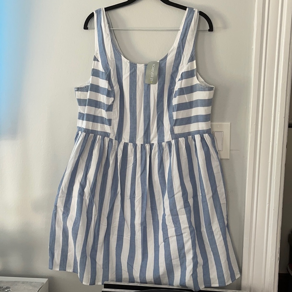 Forever 21- blue stripe summer dress